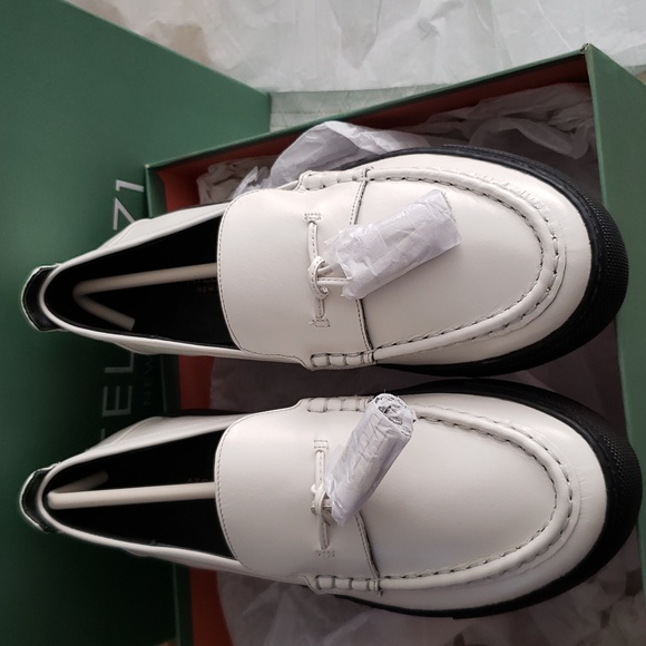 ATELJE 71 New COLE Leather Tassel Platform Flats Loafers Flatforms NIB Womens  7 - Picture 14 of 16